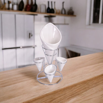 French Fries Holder With Metal Rack