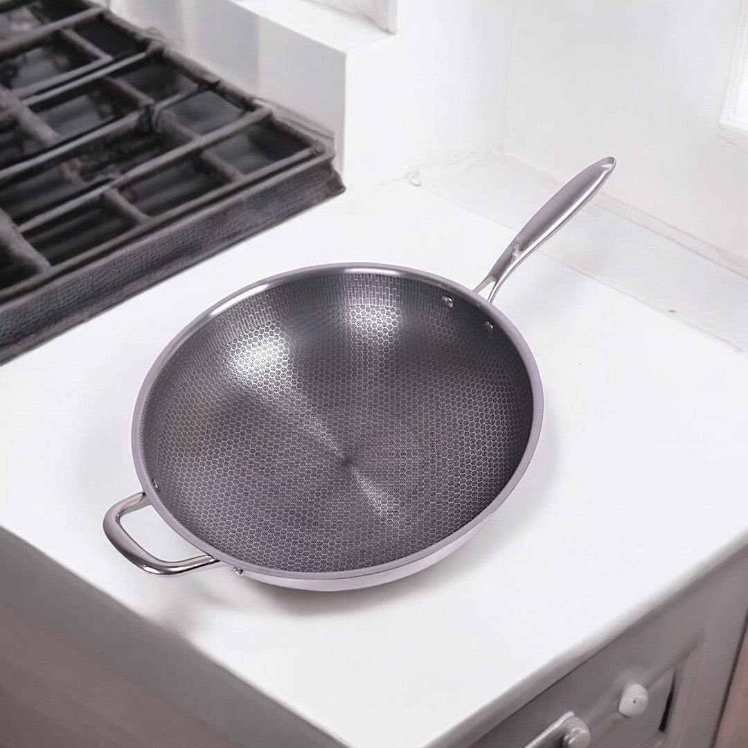 Hybrid Non-Stick Stainless Steel Pan