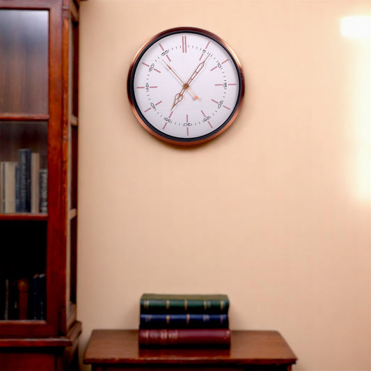 White & Golden Wall Clock
