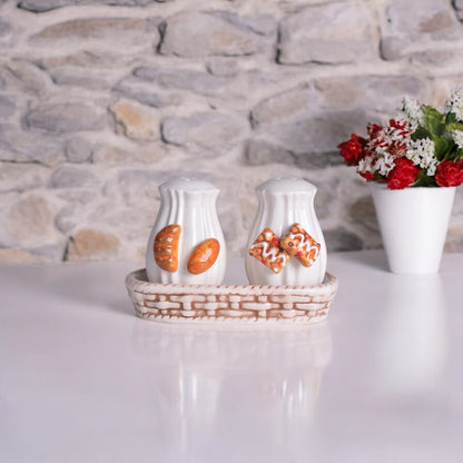 Vintage Cremic Salt and Pepper Shakers