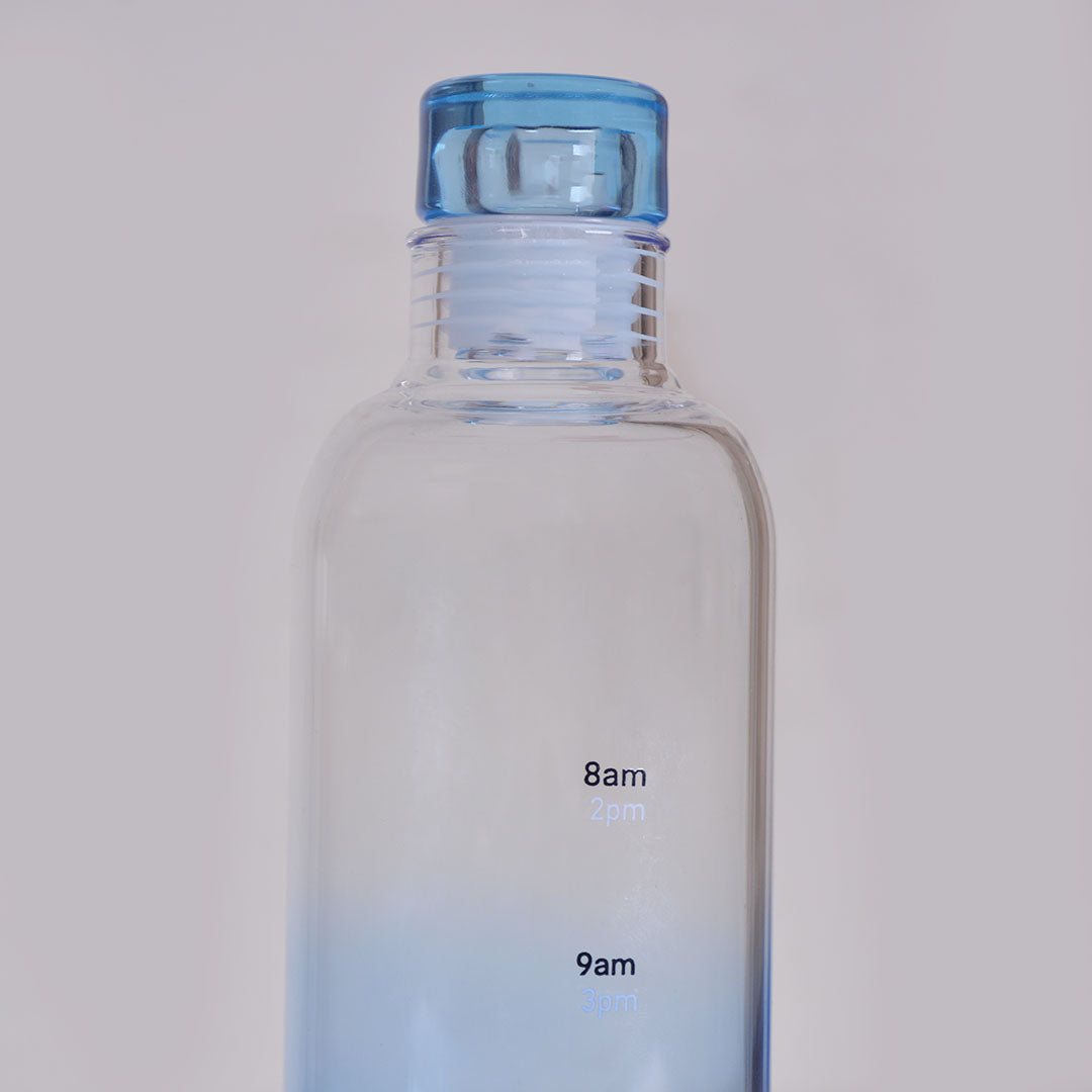 Transparent With Time Scale Water Bottle