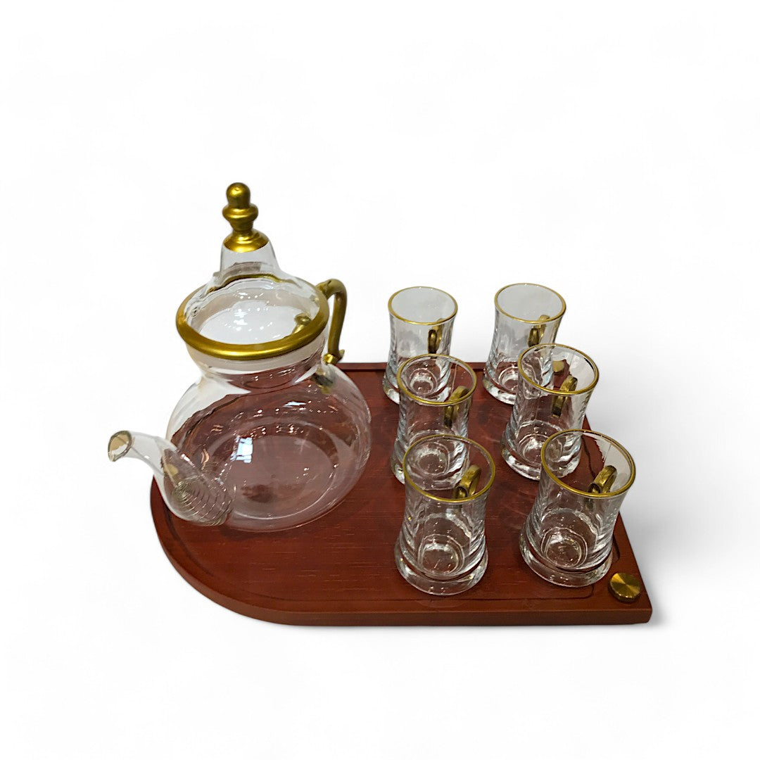 Kahwa Set Glass White