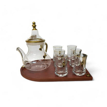 Kahwa Set Glass White