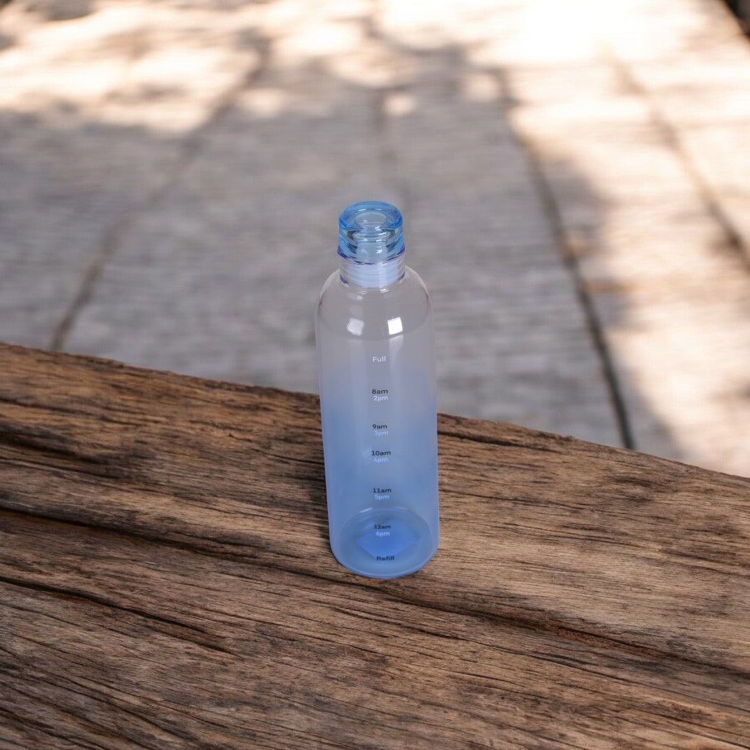 Transparent With Time Scale Water Bottle